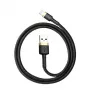 Baseus Cafule Lightning to USB-A kabelis 1m Melns/Zelts