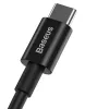 Baseus Superior USB-C to USB-C kabelis 1m Melns 100W Ātra uzlāde un datu sinhronizācija