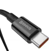 Baseus Superior USB-C to USB-C kabelis 1m Melns 100W Ātra uzlāde un datu sinhronizācija