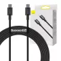 Baseus Superior USB-C to USB-C kabelis 1m Melns 100W Ātra uzlāde un datu sinhronizācija