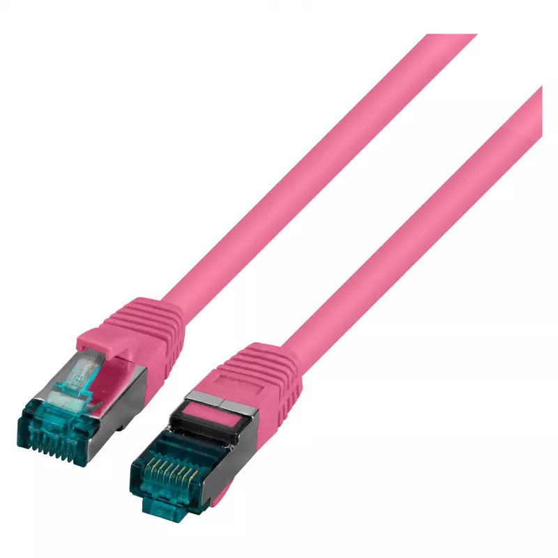 EFB-Elektronik RJ45 Patch Cable Cat.6A S/FTP LSZH Magenta 1.5m