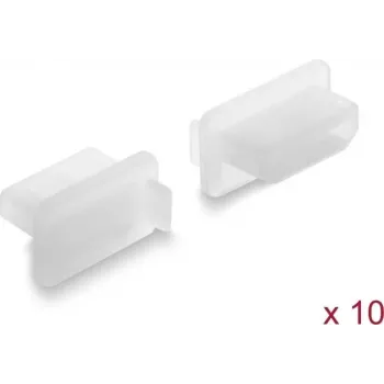Delock putekļu aizsargvāciņš HDMI-A ligzdai, 10 gab., silikons, caurspīdīgs (87423)