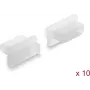 Delock putekļu aizsargvāciņš HDMI-A ligzdai, 10 gab., silikons, caurspīdīgs (87423)