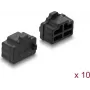 Delock RJ45 putekļu vāciņš 10 gab. silikona melns (87547)