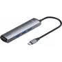 Baseus 7-in-1 USB-C Hub Adapter ar 2x USB 3.0, HDMI, USB-C PD 100W, SD/TF karšu lasītājs - Space Grey