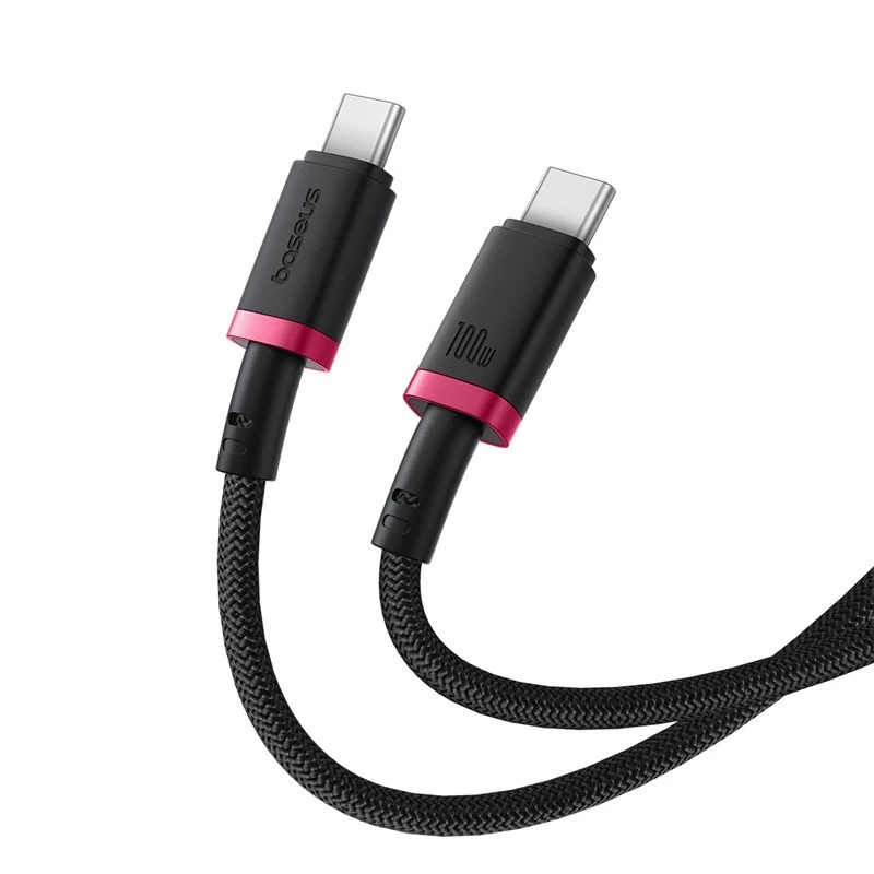 Baseus Dura Type C to Type C 100 W Fast Charging Cable 2 m Black, Red