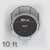 REBEL Active Trampoline PRO 10ft/305 cm ar drošības tīklu, Melns/Zils