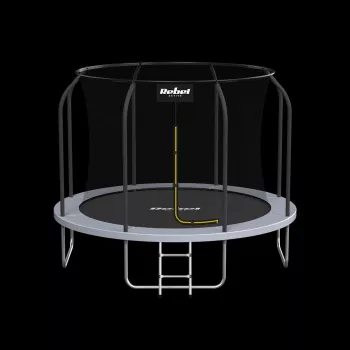 REBEL Active Trampoline PRO 10ft/305 cm ar drošības tīklu, Melns/Zils