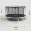 REBEL Active Trampoline PRO 14ft/427 cm ar drošības tīklu un kāpnēm