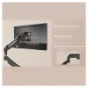 Equip Divu Monitoru Galda Stiprinājums 17-32 inch Ekrāniem, 360° Rotācija, Gāzes Atspere, 9 kg Ietilpība, Melns