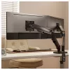 Equip Divu Monitoru Galda Stiprinājums 17-32 inch Ekrāniem, 360° Rotācija, Gāzes Atspere, 9 kg Ietilpība, Melns