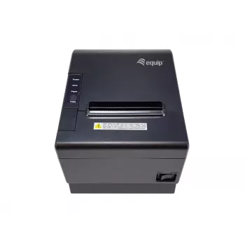 Equip 58/80mm Thermal POS Receipt Printer ar automātisko griezēju, USB/Bluetooth/WiFi/kases atvilktnes savienojums, melns