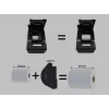 Equip 58/80mm Thermal POS Receipt Printer ar automātisko griezēju, USB/Bluetooth/WiFi/kases atvilktnes savienojums, melns