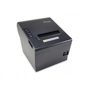 Equip 58/80mm Thermal POS Receipt Printer ar automātisko griezēju, USB/Bluetooth/WiFi/kases atvilktnes savienojums, melns