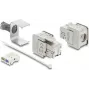 Delock Keystone modulis RJ45 sievišķā uz LSA Cat.6A ekranēts ar ekranēšanas pinumu bezinstrumentu (91084)