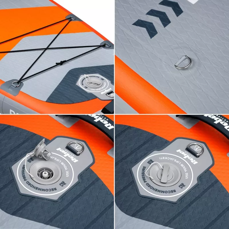REBEL Active Inflatable SUP Board RBA-4507 - Orange 320 cm
