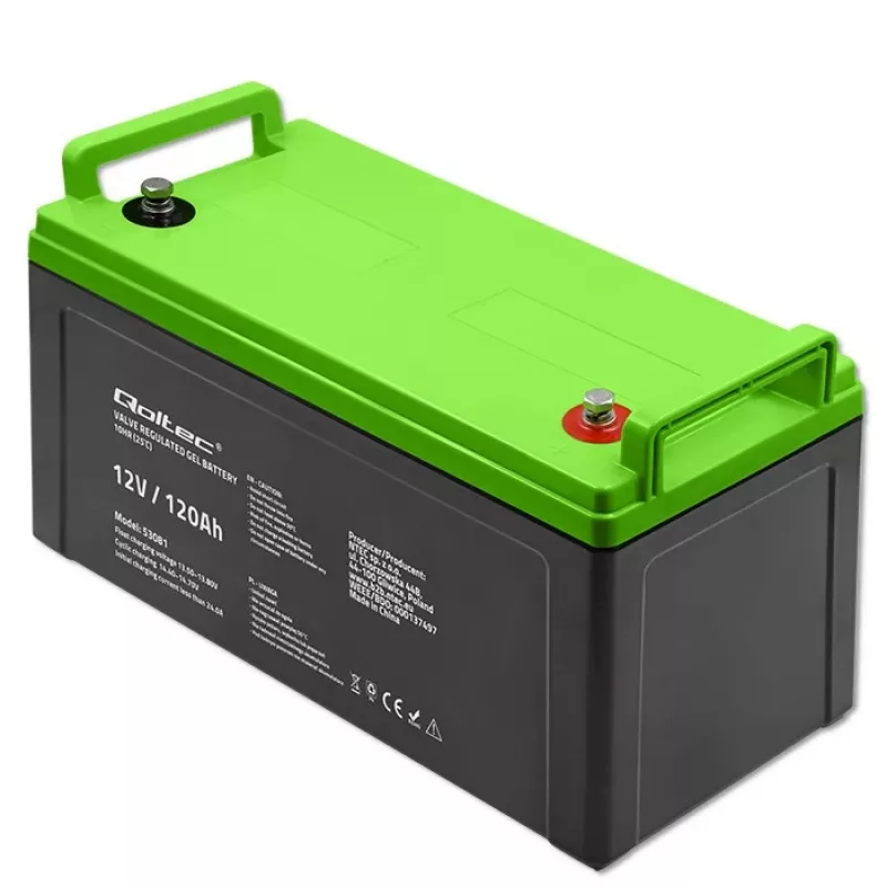 Qoltec 53081 Gel Battery 12V 120Ah GEL 34.8kg