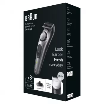 Braun BT7420 Bārdas Trimmeris - Viss Vienā Trimmeris - Melns/Pelēks