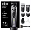 Braun BT7420 Bārdas Trimmeris - Viss Vienā Trimmeris - Melns/Pelēks