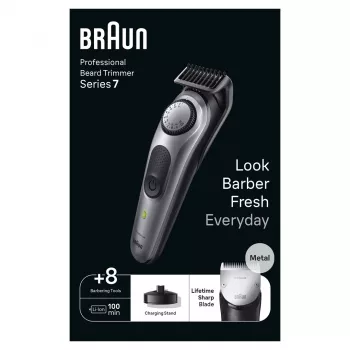 Braun BT7420 Bārdas Trimmeris - Viss Vienā Trimmeris - Melns/Pelēks