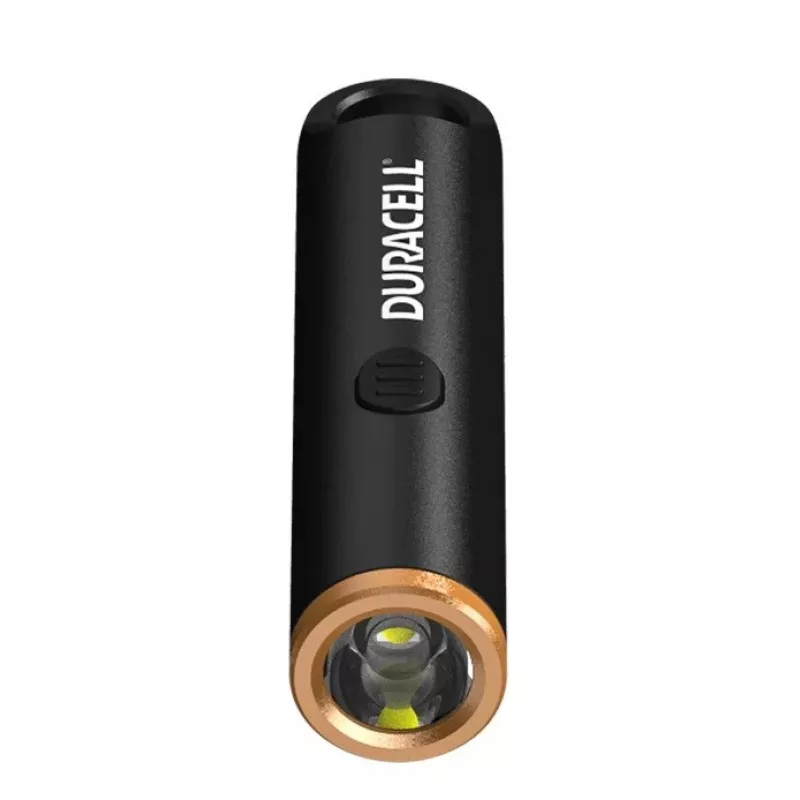 Duracell DK100R Atslēgu piekariņa lukturītis 100 lūmeni, uzlādējams, melns