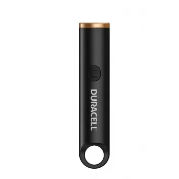 Duracell DK100R Atslēgu piekariņa lukturītis 100 lūmeni, uzlādējams, melns