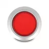 Delock 22 mm Panel Mount Push Button, Flat, Red LED, Solder Terminals, 1 NO, 230 V AC/DC