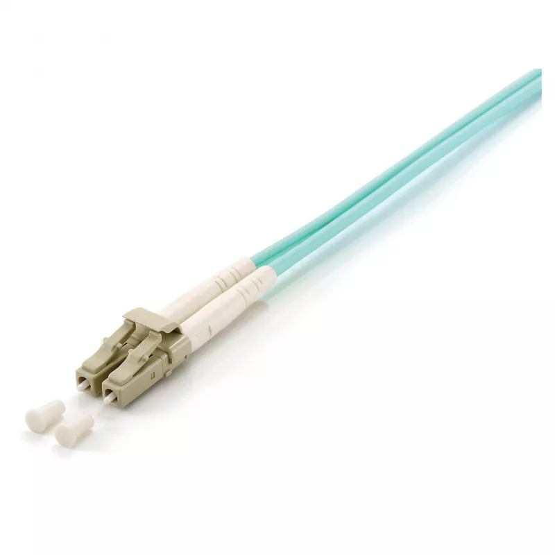 Equip Fiber Optic Patch Cable LC to LC 1.5m Multimode Duplex OM3 Turquoise