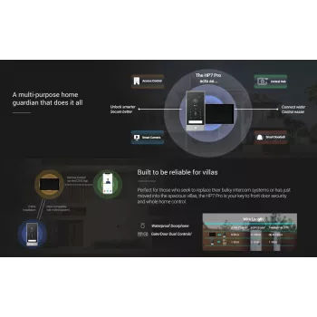 EZVIZ HP7 Pro 4K IP Video Intercom komplekts ar 7 collu skārienekrāna monitoru, Wi-Fi 6, plaukstu skeneri, sejas atpazīšanu, RFID, IP65 durvju staciju