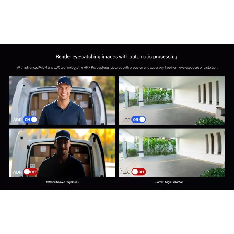 EZVIZ HP7 Pro 4K IP Video Intercom komplekts ar 7 collu skārienekrāna monitoru, Wi-Fi 6, plaukstu skeneri, sejas atpazīšanu, RFID, IP65 durvju staciju