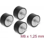 Delock Vibrācijas slāpētājs M8 x 1,25 mm D 40 x H 20 mm ar 2 vīrišķajiem vītnēm 4 gabali Melns (60817)