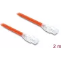 Delock RJ45 tīkla kabelis Cat.8.1 S/FTP 2 m līdz 40 Gbps oranžs (81181)