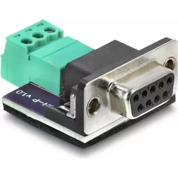 Delock D-Sub 9 kontaktu ligzda uz 3 kontaktu spaiļu bloka adapteris CAN / LIN kopnei (91293)