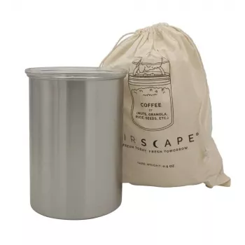 Airscape® Nerūsējošā tērauda aromāta tvertne, vidēja, matēts sudrabs