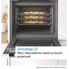 BOSCH HBG571EB4 Iebūvējamā cepeškrāsns, melna, 71 L, pirolītiskā pašattīrīšanās, 7 sildīšanas metodes