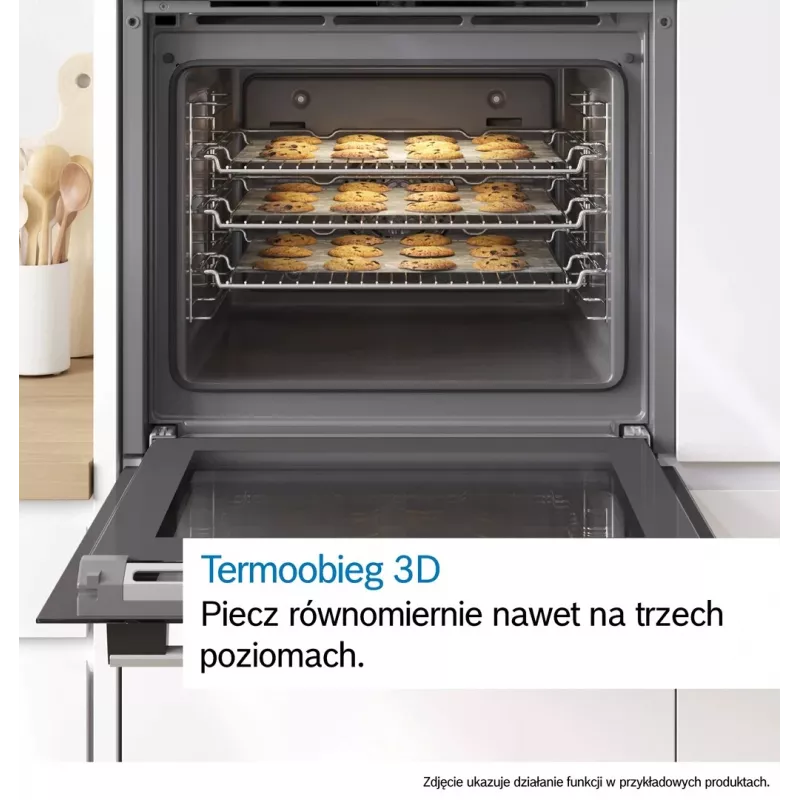 BOSCH HBG571EB4 Iebūvējamā cepeškrāsns, melna, 71 L, pirolītiskā pašattīrīšanās, 7 sildīšanas metodes