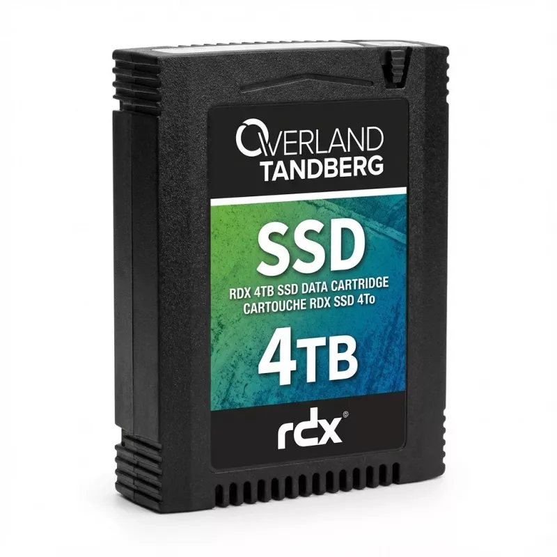 Overland-Tandberg 8886-RDX - 4 TB - RDX SSD Cartridge - ar 3 gadu paplašināto nomaiņas pakalpojumu - Tandberg Data RDX QuikStation 4, RDX QuikStation 8, RDX QuikStor