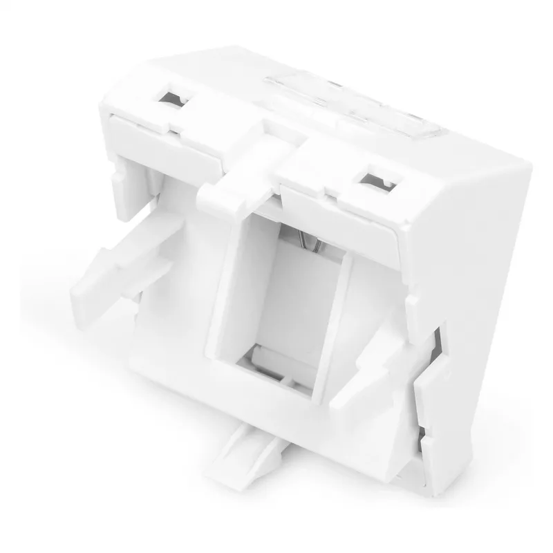 DIGITUS Keystone moduļa turētājs, 1 ports, 45x45 mm, tīri balts (RAL 9010) DN-93802-5-SH