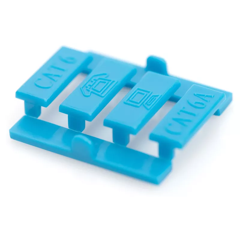 DIGITUS Keystone moduļa turētājs, 1 ports, 45x45 mm, tīri balts (RAL 9010) DN-93802-5-SH