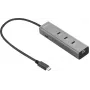 Sandberg USB-C 5-in-1 MediaDock - Dokošanas stacija - Sudrabs/Pelēks