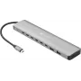 Sandberg USB-C uz 8x USB-C + 2x USB-A Hub 100W PD 4K 30Hz Alumīnijs