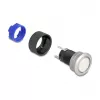 Delock Push Button Switch 22 mm Flat Plastic White LED