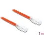Delock RJ45 tīkla kabelis Cat.8.1 S/FTP 1 m līdz 40 Gbps oranžs (81180)