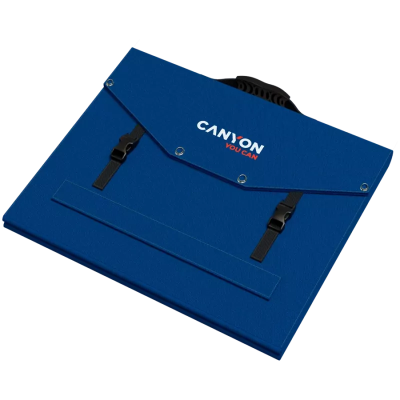 CANYON SP-200 Salokāms 200W Saules Panelis ar 2x USB-A un USB-C PD 45W, Melns