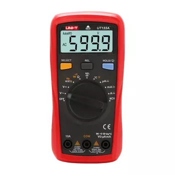 Uni-T UT133A Rokas digitālais multimetrs 6000 skaitījumu True RMS automātiskā diapazona izvēle