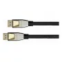 GoodConnections Python DisplayPort 2.0 kabelis 0,5 m Melns Pilnmetāla savienotāji 54 Gbit/s UHBR 13.5 4K 240Hz 8K 60Hz