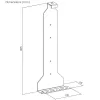 MACLEAN NanoRS RS180 sienas stiprinājums PlayStation 5, maks. 10 kg, melns
