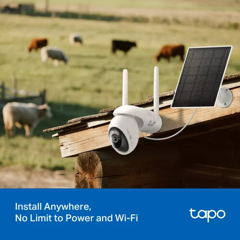 TP-LINK Tapo C665G Komplekts āra IP kamera un saules panelis 4K 8MP Wi-Fi LTE