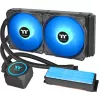 Thermaltake Floe RC 240 All-in-One šķidruma CPU dzesētājs ar integrētu RAM ūdens bloku, 240mm radiators, 2x 120mm ARGB PWM ventilatori, Intel/AMD
