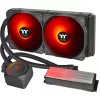 Thermaltake Floe RC 240 All-in-One šķidruma CPU dzesētājs ar integrētu RAM ūdens bloku, 240mm radiators, 2x 120mm ARGB PWM ventilatori, Intel/AMD